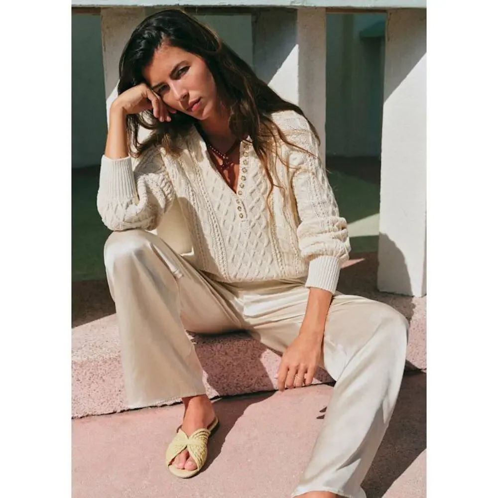 Sezane Bree Jumper in Cream size M - Picture 8 of 10